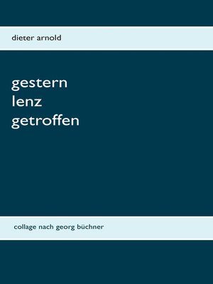 cover image of Gestern Lenz getroffen